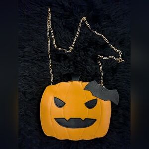 Pumpkin Jack O Lantern Purse Halloween Excellent Condition
